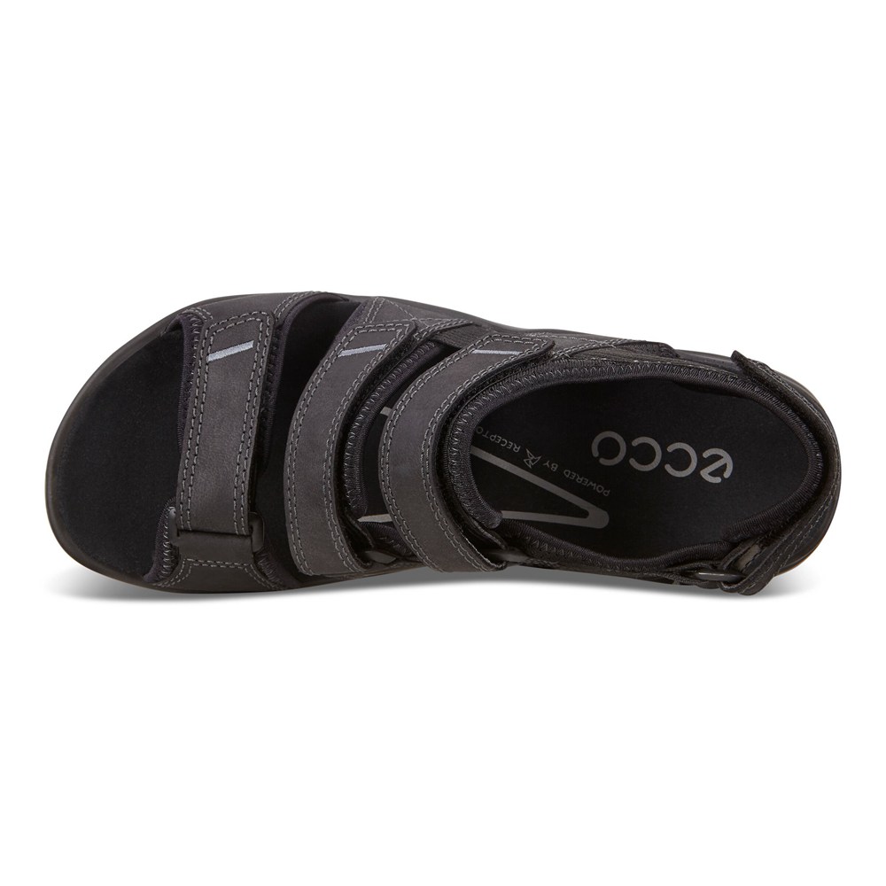 ECCO Mens Sandals Black - Offroad Flat - ALQ-316720